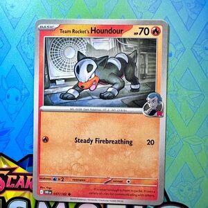 team rocket’s houndour (037/182) - common — pokémon: destined rivals